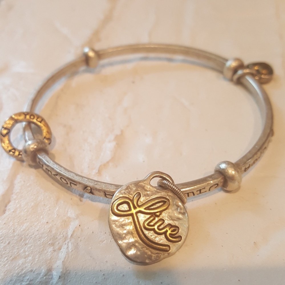 Brighton gold and silver tone bangle